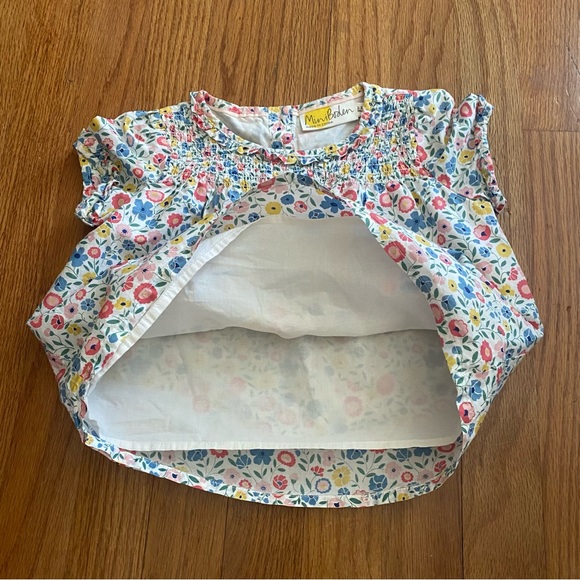 Mini Boden Smocked Floral Blouses - Picture 5 of 7
